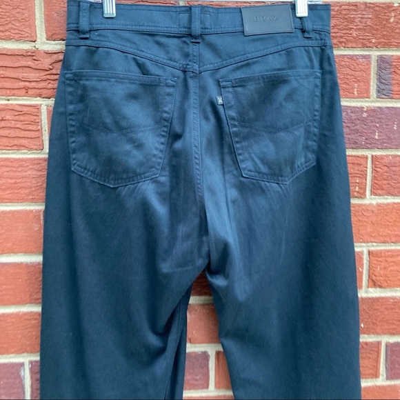 Brax feel good black men pants size 32 classic five pockets - Picture 15 of 16